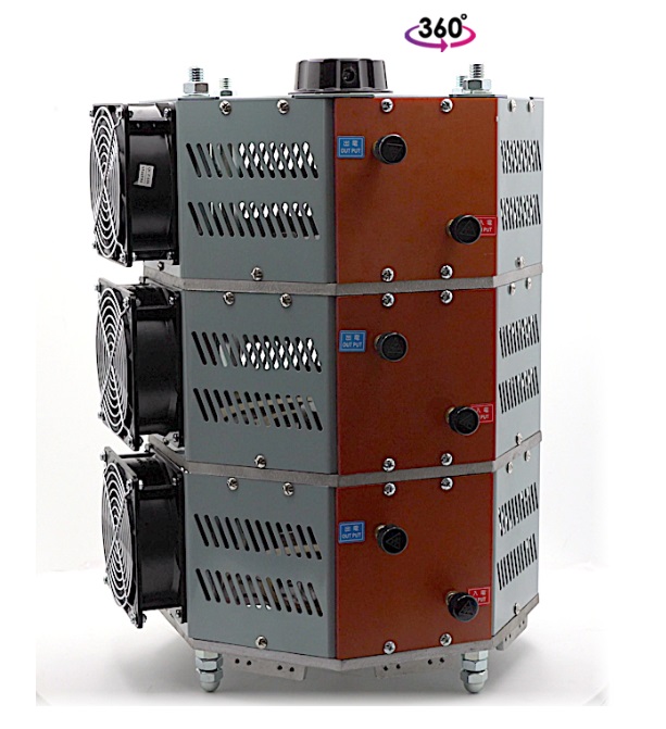 Variable Voltage Transformer (Variac Slidac) , Three 3 Phase 220/240V input, 7.62 KVA Max 20A, YH-320(L)
